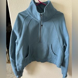 Lululemon oversized funnel neck half zip scuba